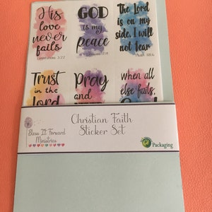 Bible Journaling Sticker Set Christian Faith Stickers Bible Verse ...