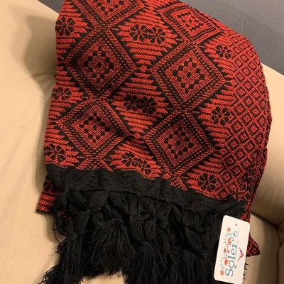 embroidered mexican shawl