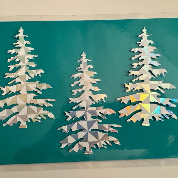 DIY Christmas Card Kit 4 Cards Make Your Own Holiday Greeting Cards ...