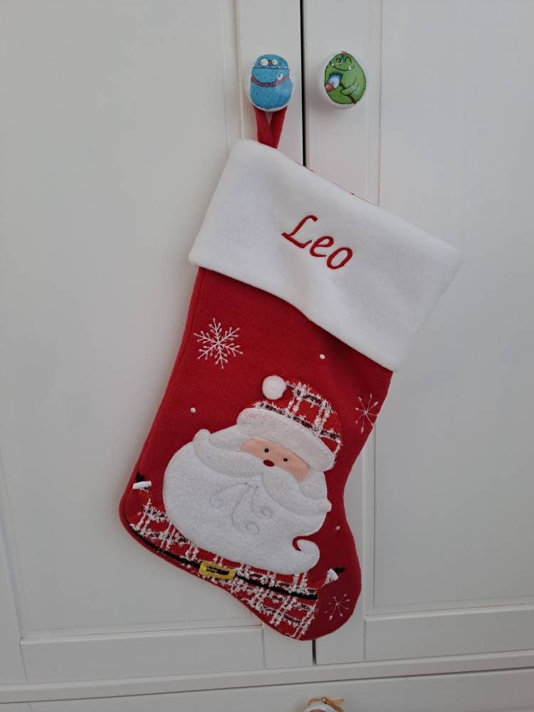Luxury Deluxe Personalised Embroidered Christmas Fluffy Santa / Snowman / Penguin / Reindeer