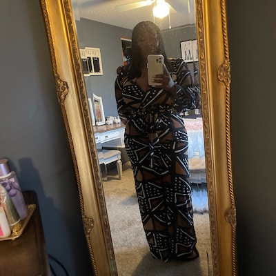 Nala African Print Jogger Set (Wine) main image 1