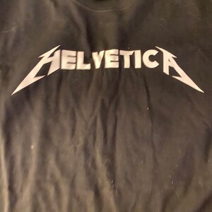 Helvetica metallica shirt Clearance