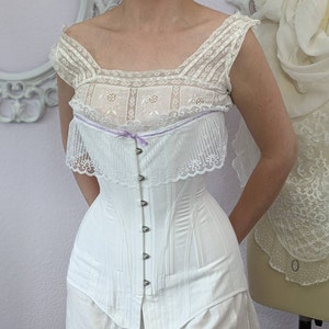 REF DYANI PDF Digital File Antique Edwardian Corset Pattern With Gussets,  23.8 Inches Waist Size 