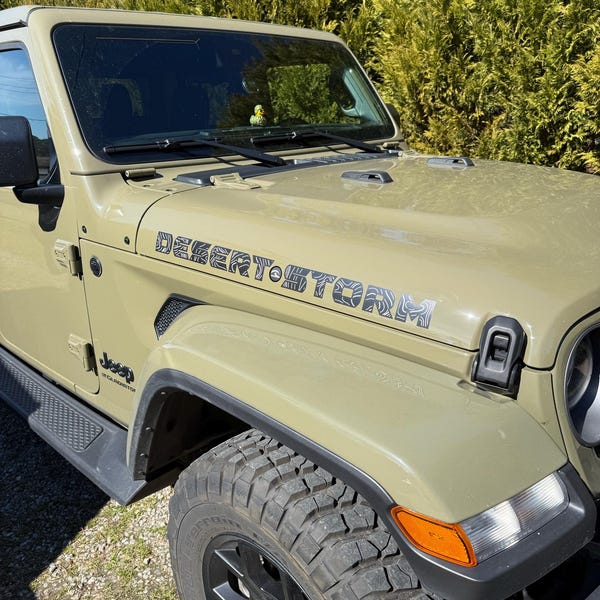 Custom Topographical Map Lettering Sticker Decal for Hood With an ...