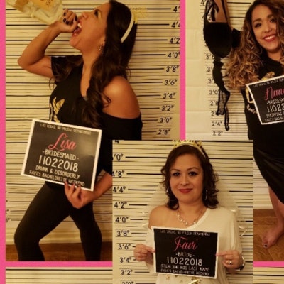 PRINTABLE Bachelorette Party Mugshot Signs. UP to 5 SIGNS. - Etsy
