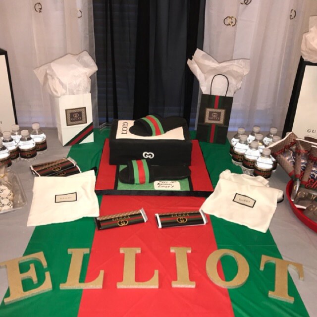 Gucci inspired favor bags. Etsy