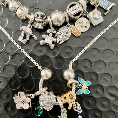 PANDORA Mod. OPENWORK STARFISH SHELLS & HEARTS CHARM