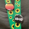 SUNFLOWER / Hidden Disability Awareness / Handmade Pin Badge, Fridge ...