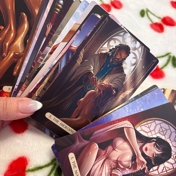Love & Lust Tarot Deck: Romantic 78-card Deck With Guidebook - Etsy