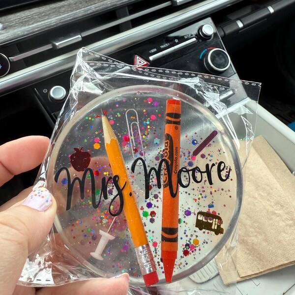 Personalized Unique Teacher Coasters or Teacher Paper Weight. Great ...