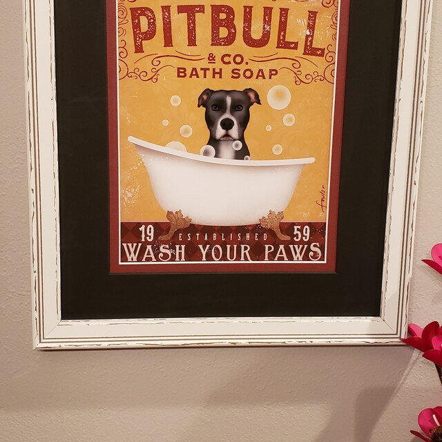 Inga Bichon Frise Dog Laundry Company Poster Bagno Soggiorno Cane Amante Decorazione Targa in Metallo 20,3 x 30,5 cm