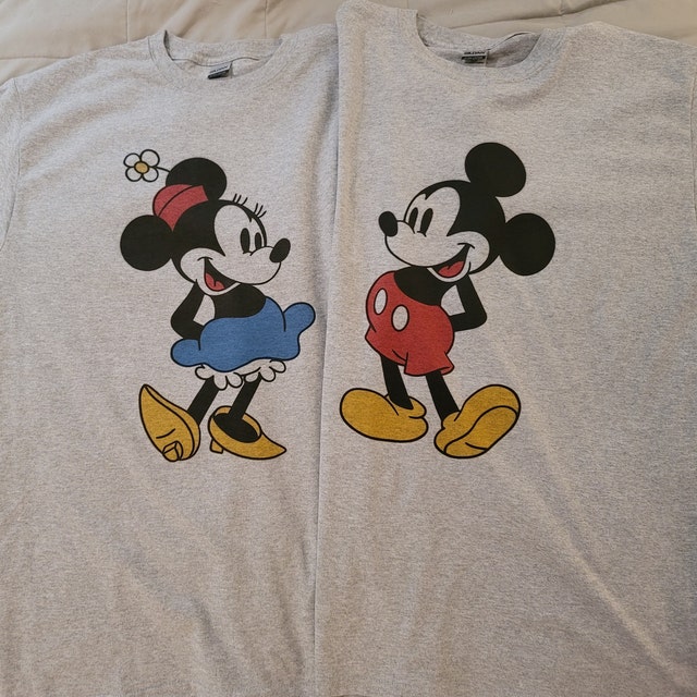Vtg Mickey Mouse 1950s 60s XXXS Tee Shirt Disney Minnie Love Is