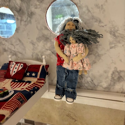 PDF Sewing Pattern 1:6 Scale Cloth Doll Family, DIY Posable Miniature ...