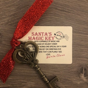 Santa's Magic Key and Tag Gift – Print Smitten Paper Co