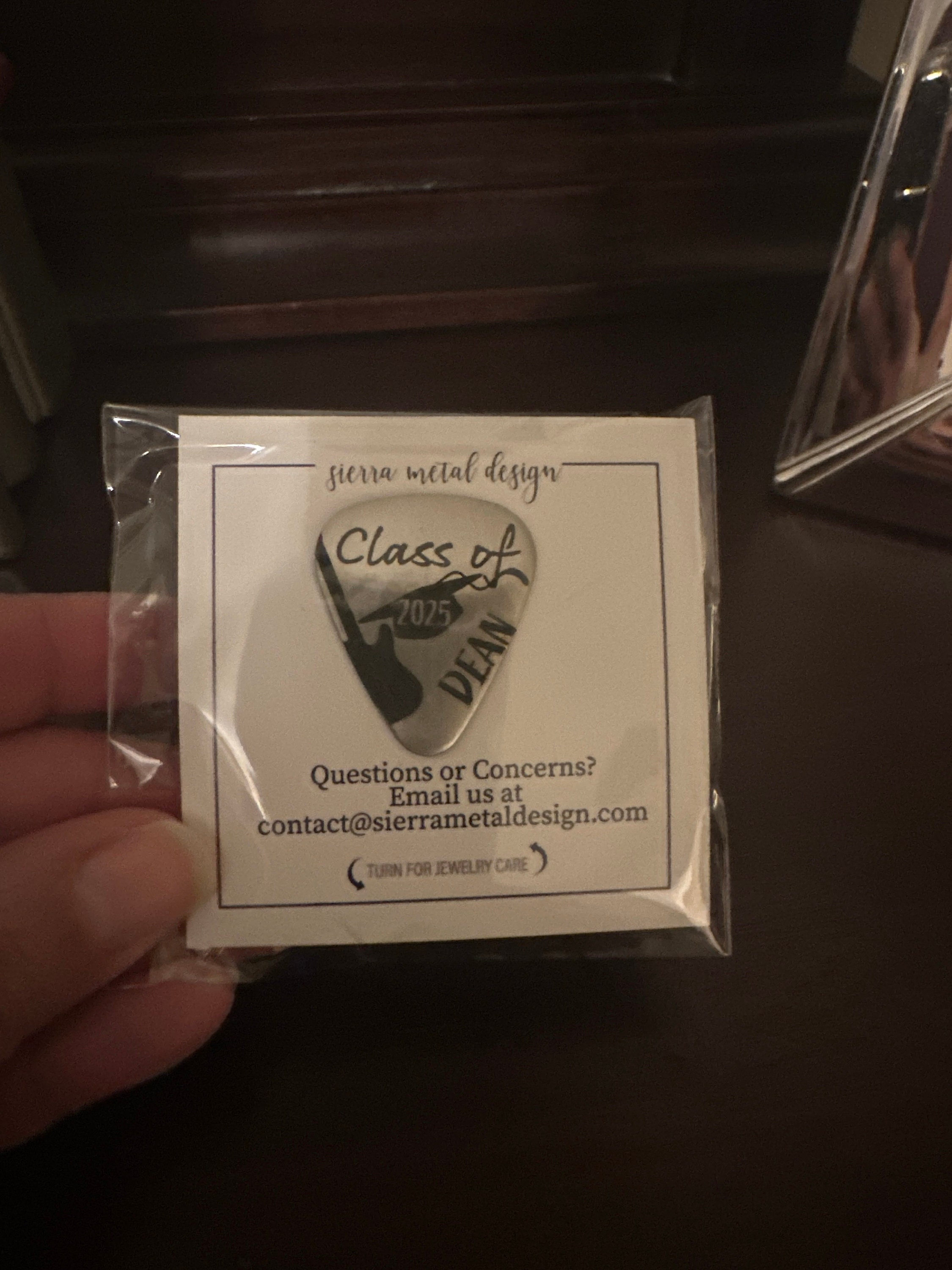 Class Of 2024 Guitar Pick High School Graduation Gift Boy Guitar Pick Graduation Gift Boy Graduation Guitar Pick 2024 Graduation Gift