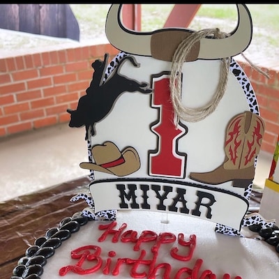 My First Rodeo Centerpieces Western Centerpieces Cowboy - Etsy