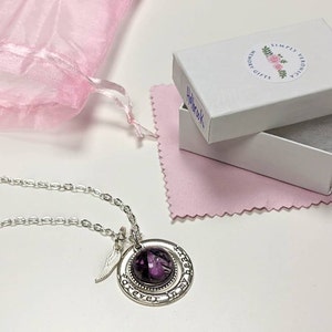 Forever in My Heart Necklace With Dried Flower Petals, Funeral Flower ...