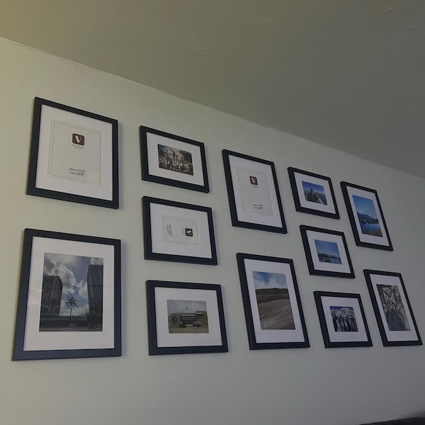 12 Piece Large Rectangle Gallery Wall Frame Set - Modern Photo Frame ...