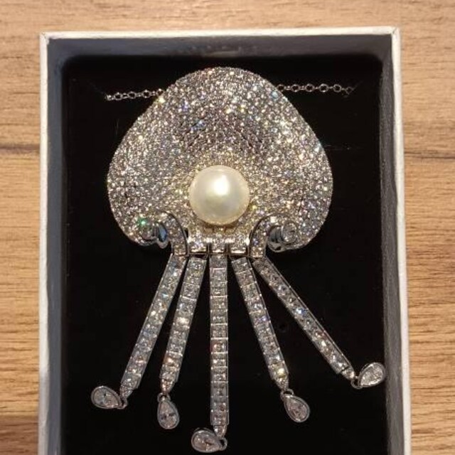 ☆TATIANA☆ 2 Set Initial Pearl Brooch Set SE0138 Vintage Pell Rhinestone Brooch Pin Earrings Demi Parure Set