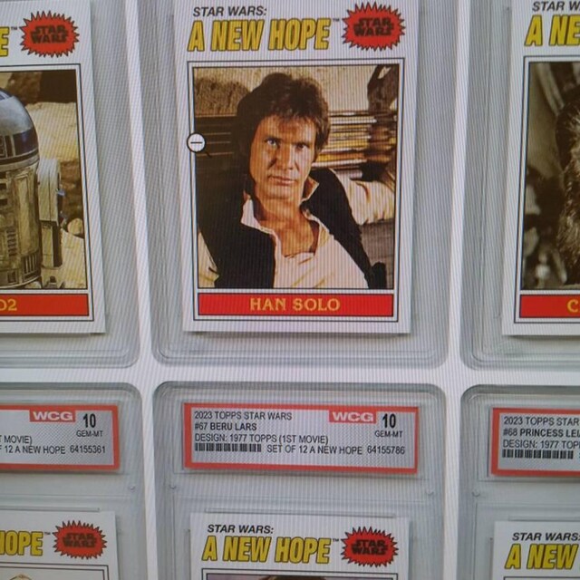STAR WARS TOPPS Rare 1977 Card Designs - All Graded Gem Mint 10