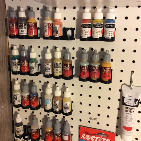 Hobby Storage - Dropper Bottle Acrylic Paint Racks Holders for Peg ...