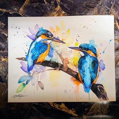 Colourful Panda Watercolor Painting Print by Slaveika Aladjova, Art ...