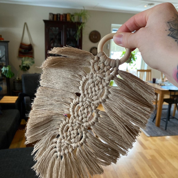 Kit Macramé Hibou à Faire Soi-même - Déco Murale Bohème Pour Salon, Chambre - 2