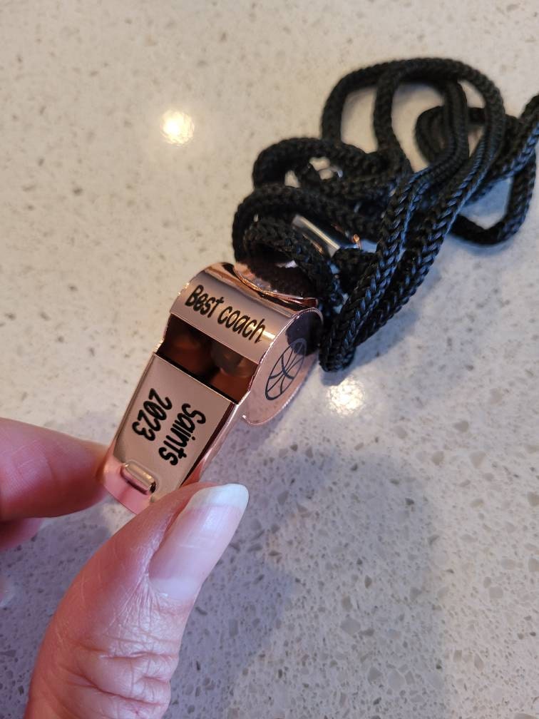Personalized Sport Gift for Coach,Personalized Whistle Necklace,Custom Sport gift,Engraved Coach Whistle with name Teacher Appreciation Gift