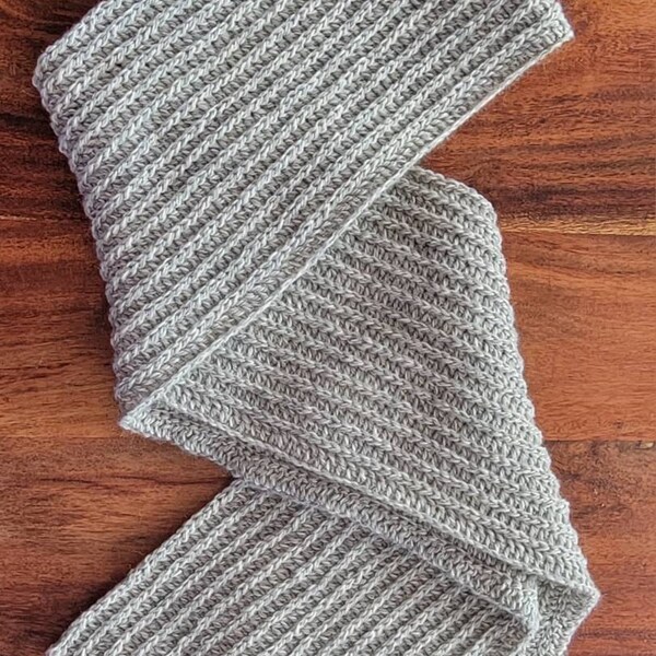 CROCHET PATTERN ⨯ Ribbed Scarf, Extra Long ⨯ the Krèt - Etsy