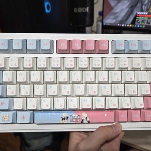 ホロライブ ふわもこキーキャップ：PBT ダイサブ チェリープロファイル