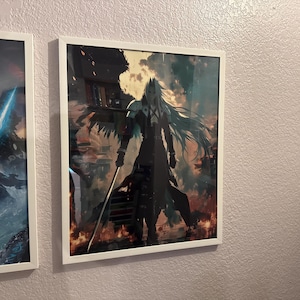 AI - セフィロス片翼の天使ポスター：ファイナルファンタジーVII 悪役