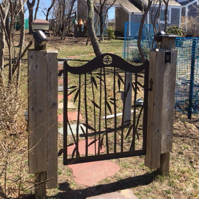 Steel Bamboo Garden Gate Japanese Kanji Metal Art - Etsy