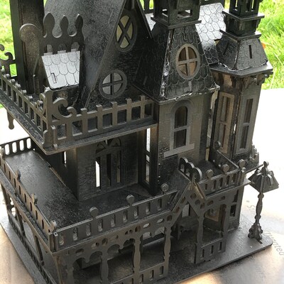 Victorian Style Wooden Dolls House Kit Gothic Gables Design Dollhouse ...