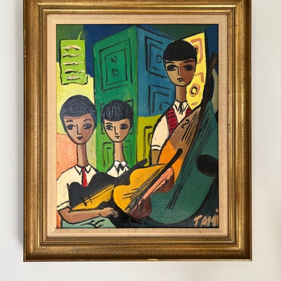 1960's Ramon H. Figurative Impressionist Oil Painting, Framed - Etsy