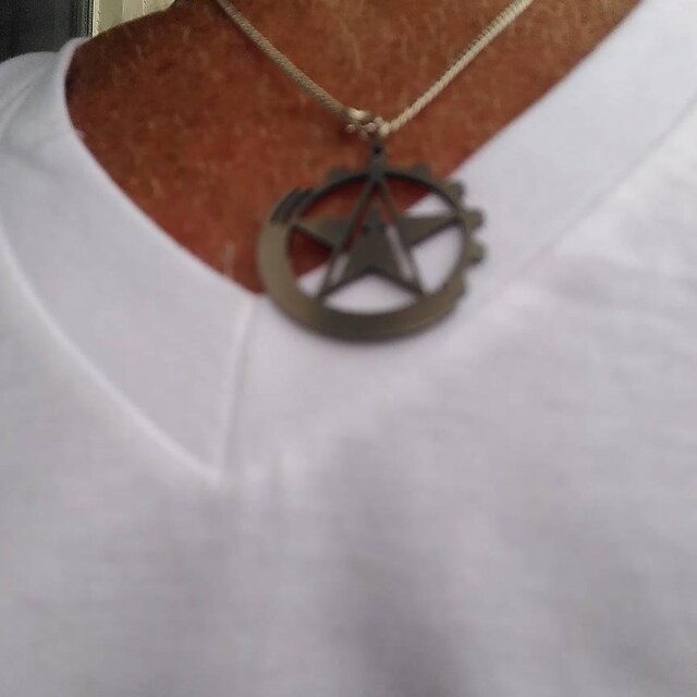 アクセサリー Rick Owens 24SS PENTAGRAM CHARM NECKLACE BNWT SS24 RICK OWENS 
