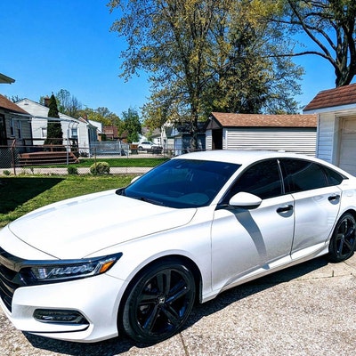Chrome Delete Blackout Vinyl Wrap Fits Honda Accord Sports Wheel 2018