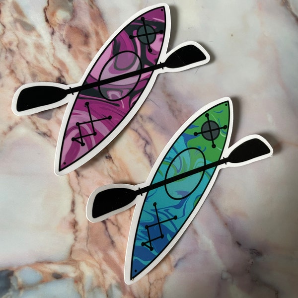 Kayak Sticker | Vinyl Waterproof Decal | Adventure Sticker for Water ...