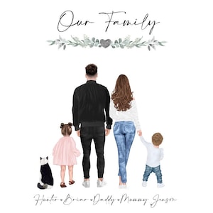 My Family Our Family A4 A3 Print Family Gift Gifts - Etsy UK