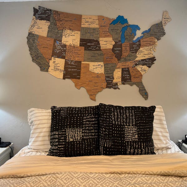 Wall Map of United States US Travel - Iap 600x600.6346482143 J7asnkx1
