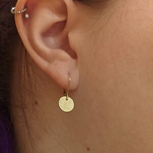 Small cheap coin earrings