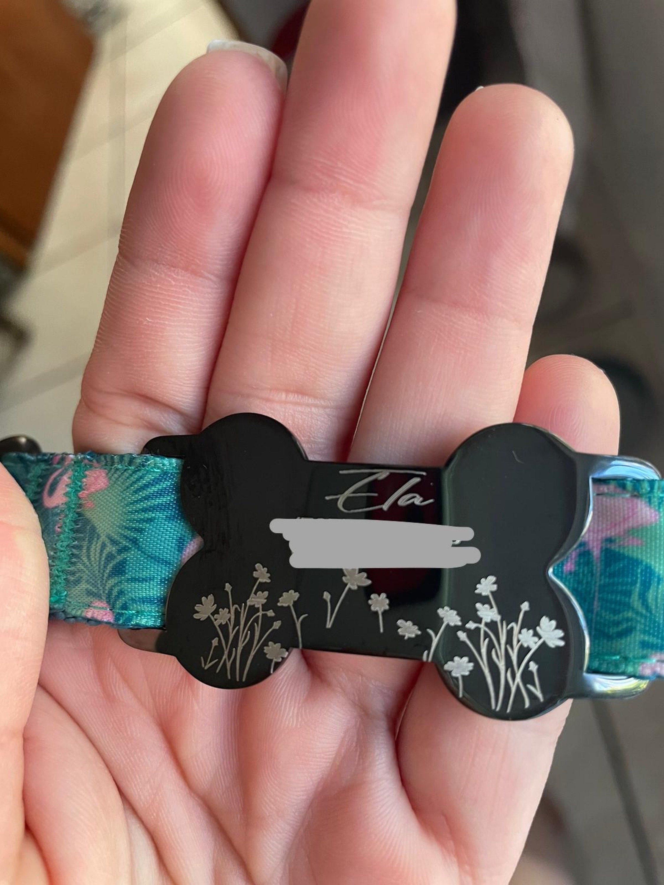 Silent dog tag personalized,Slide on dog tag,Dog Tags For Dogs,Custom Dog Name Tag,Engraved Pet ID Tag,Dog Tag Collar,Cat Tag,Puppy Tag