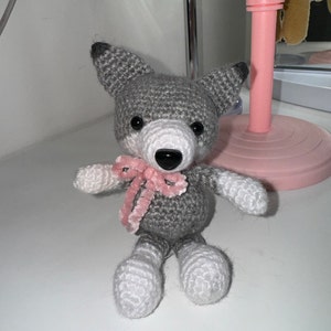PATTERN: Wilson the Wolf Pup Crochet Wolf Pattern Amigurumi Wolf ...