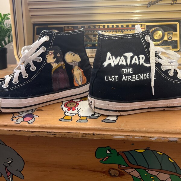 Custom Painted Converse INSPIRED by Characters Resembling Calvin and ...