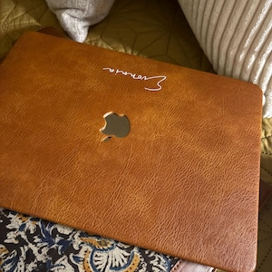 Vintage Brown Leather MacBook Case Protect Cover for MacBook Pro