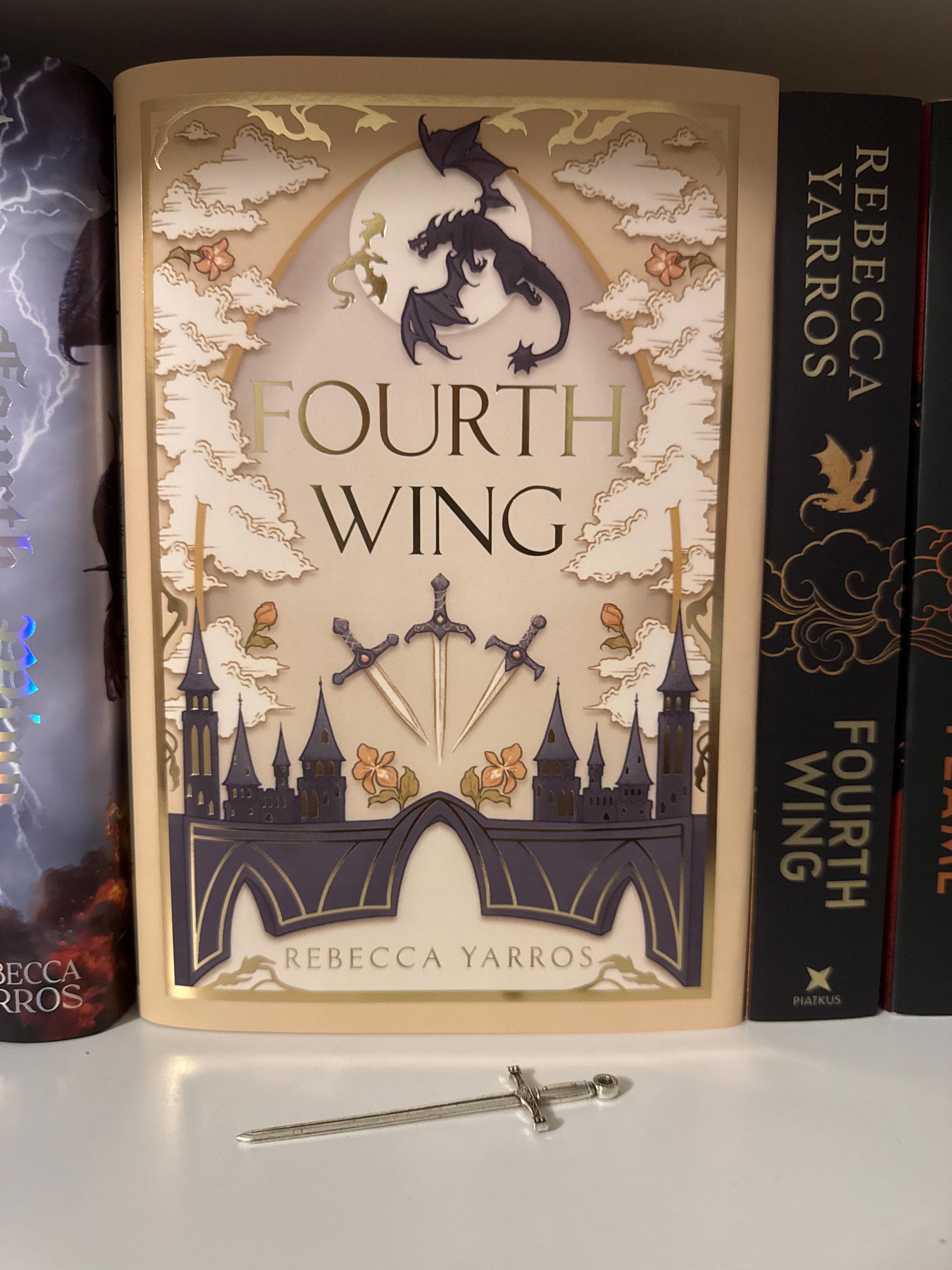 Dust Jacket Fourth Wing, Iron Flame - Officially Licensed Book Cover Bookish