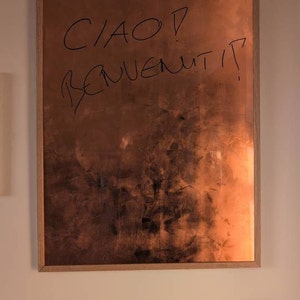 Copper Whiteboard / Magnet board - Pin Wall - Blackboard in different sizes - handmade