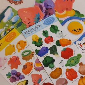 Cat Moods Sticker Sheet Mood Tracker Sticker Sheet, Cute Planner ...