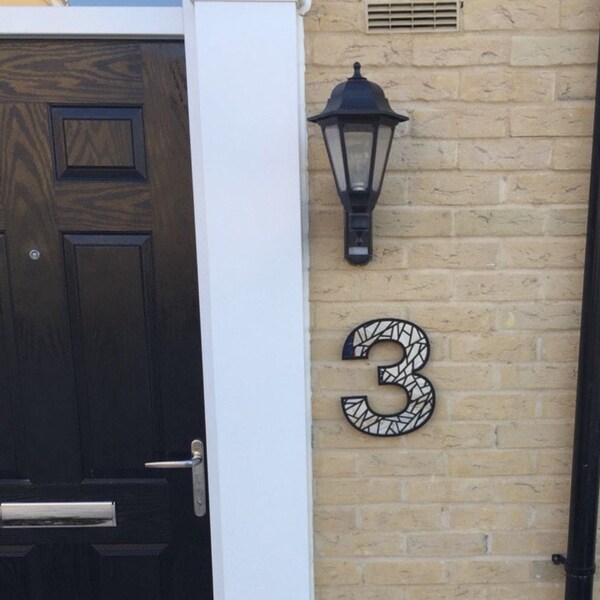 House Number Door Sign Original and Unique Laser Cut Geometric Design ...