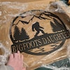 Outdoor Sasquatch Custom Name Metal Sign Bigfoot Mountain Metal Sign outdoor-sasquatch-custom-name-metal-sign-bigfoot-mountain-metal-sign