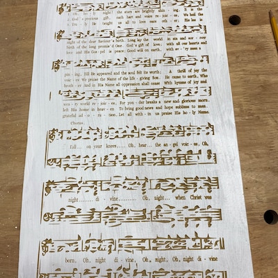 O Holy Night Printable Vintage Christmas Hymn Carol Sheet Music - Etsy